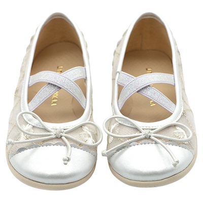 Little Winkaa2025夏季网纱蝴蝶结舞蹈鞋儿童鞋女童公主鞋LW41007