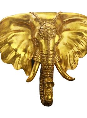大象头摆件铜家居墙壁挂件装饰