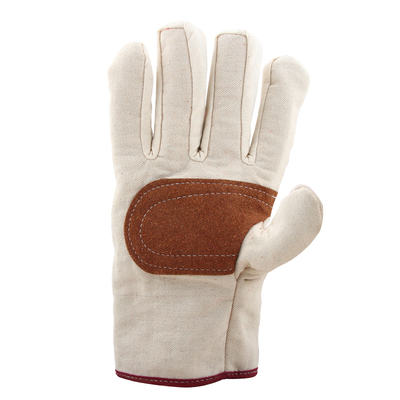 帆布手套焊工防烫掌心加固隔热