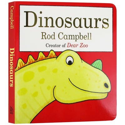 英文原版 Dinosaurs 恐龙 纸板翻翻书 Rod Campbell 英文版 进口原版英文书籍