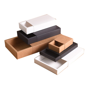 牛皮纸小首饰礼盒礼品包装盒定做设计logo小批量手工皂化妆品纸盒