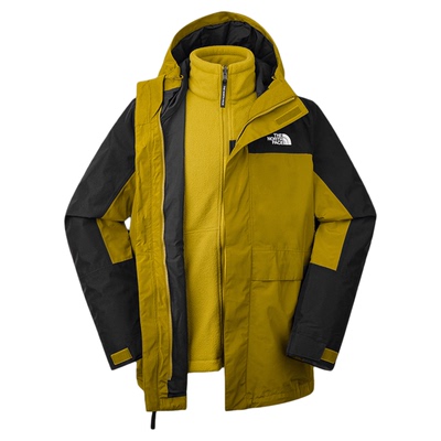 北面男冲锋衣防水抓绒内胆三合一