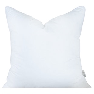 VANCASA萬见 羽丝绒高弹棉枕芯方枕芯腰枕芯高弹蓬松防钻绒可拆洗