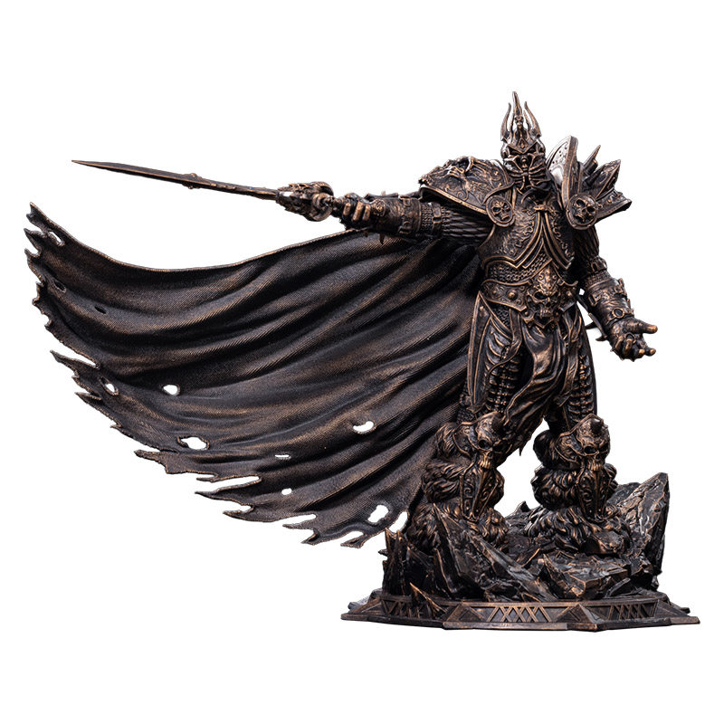 【定金】Blizzard暴雪游戏周边魔兽世界巫妖王1/10铜色雕像手办