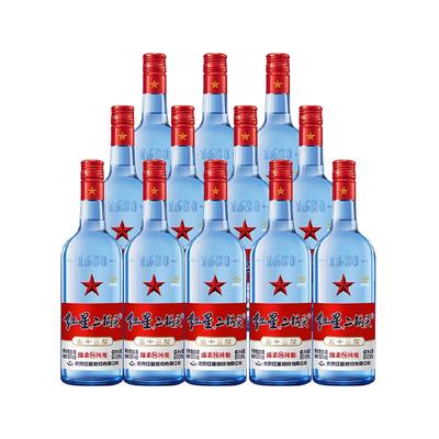 红星二锅头53度白酒500ml×12瓶