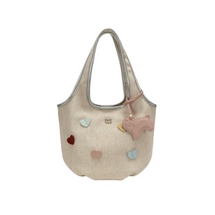 南风Chio2nd 桃乐秋冬托特包包女式2025新款桃心手提包单肩大包