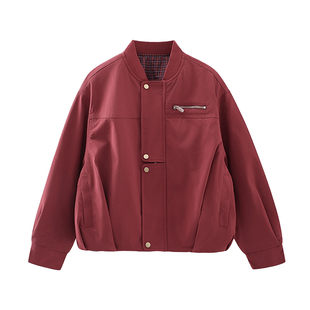 半度闲女童年装轻棉服外套秋冬装洋气2025新款儿童红色喜庆棉衣潮