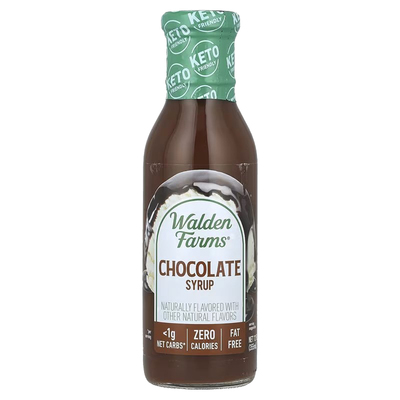 美国巧克力糖浆健身340g生酮零卡