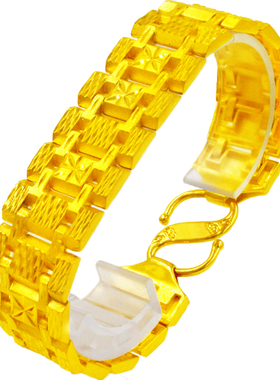 越南沙金手链男宽坦克