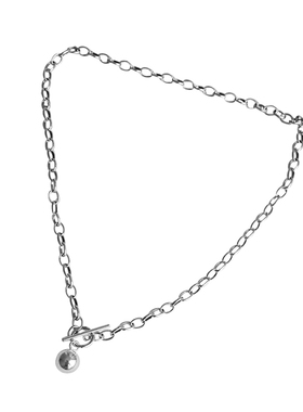 JZ925纯银简约冷淡风项链情侣款