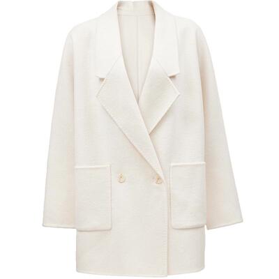 VeroModa大衣软糯毛呢大衣女