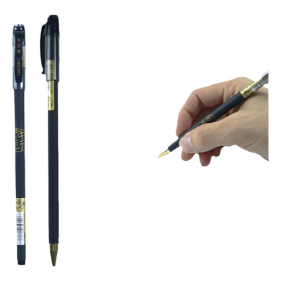 得力S105连中三元考试笔学生用0.5全针管黑商务办公水笔签字笔包邮书写工具高考专用中性笔全针管碳素笔