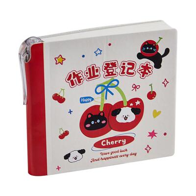 作业登记本小学生专用自带笔插位高颜值三年级一年级抄记作业本记录本小本子新款加厚随身便携迷你笔记本本子