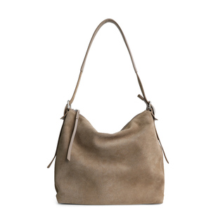 AbbottVINTAGE【软软包】牛皮女包磨砂竖款托特包简约单肩斜挎