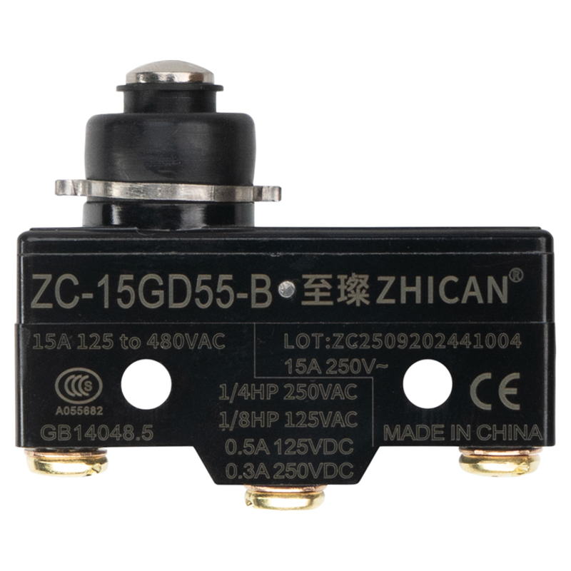 至璨工业级微动开关15GQ22/GW21/GQ21/W22摆杆滚珠小微动行程开关