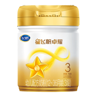 扫12兑1】飞鹤星飞帆卓耀3段β-酪蛋白三段奶粉750g*6罐