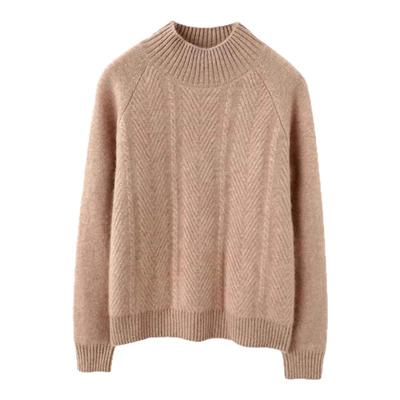 半高领羊绒衫女 100纯山羊绒毛衣秋冬季加厚羊毛打底衫秋冬爆款