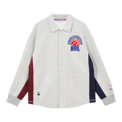 杰克琼斯男装夹克 外套2025春季新款男装上衣NBA篮网队联名休闲