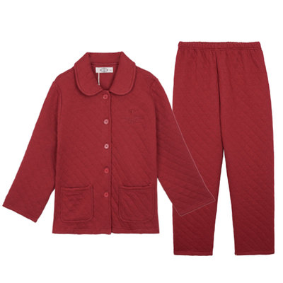 美标女士空气夹层纯棉睡衣套装