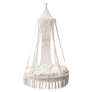 手工绳编吊篮椅子室内秋千卧室家用阳台户外庭院懒人摇篮网红吊床