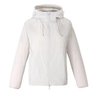 Hazzys哈吉斯纯色连帽宽松夹克衫女士春夏季时尚潮流休闲通勤外套