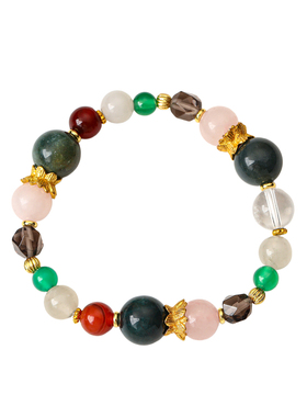 天然多彩晶石手链女精致配饰手串