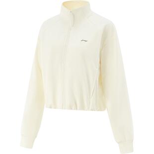 李宁卫衣女款官方春季新款瑜伽健身开衫长袖上衣针织外套运动服女