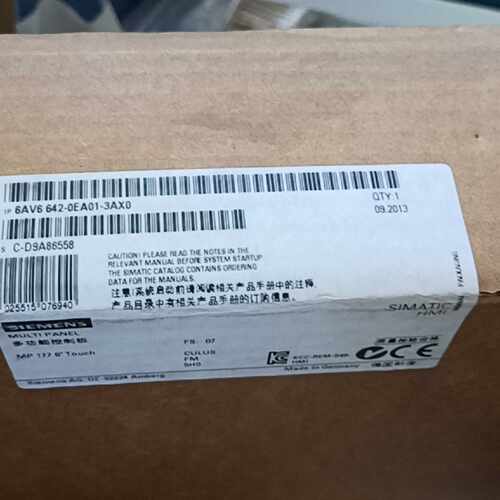 议价原装西门子6AV系列 6AV6642-0EA01-3AX0 触摸屏面板MP177 6寸