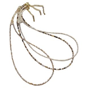 小众设计2mm天然淡水贝壳珍珠项链女 日常百搭感个性锁骨链