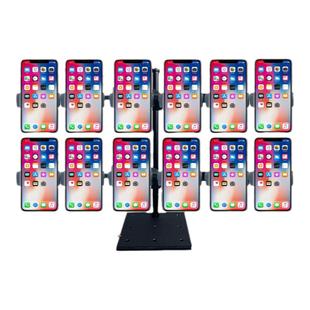 新款多机位手机支架桌面拍摄架金属台式多台工作室多开手机直播架