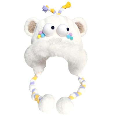 皮洛姆原创彩辫秋冬护耳帽