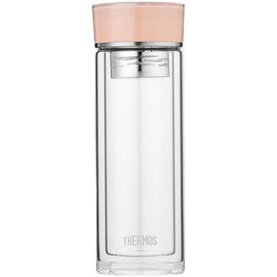 膳魔师透明玻璃杯双层隔热带茶漏过滤便携泡茶杯水杯TCGE-300