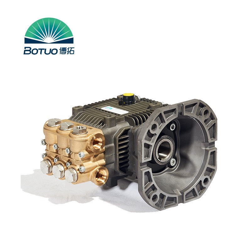 批量定制 博拓牌15LPM流量25MPA压力铸铜泵头 高压清洗专用柱塞泵