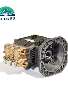 批量定制 博拓牌15LPM流量25MPA压力铸铜泵头 高压清洗专用柱塞泵