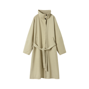 【博主同款】AMOR禾末“抒情诗”120支进口匹马棉长款廓形风衣女