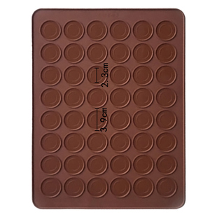 可可脆片模具圆形薄脆饼干马卡龙曲奇不沾硅胶烤垫烤盘烘焙磨具