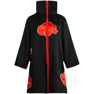 火影晓组织cos服四代目披风忍者鸣人斗篷红云袍万圣节衣服外套