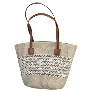 菜篮子包包女大容量2025新款编织通勤包海边度假沙滩包草编托特包