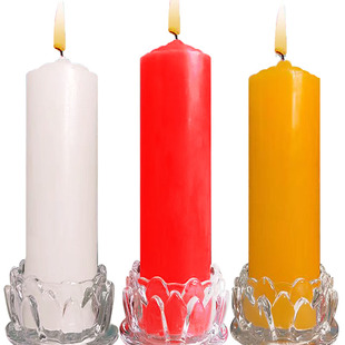 65小时家用大号红蜡烛应急照明无烟特粗白蜡烛春节过年腊烛包邮