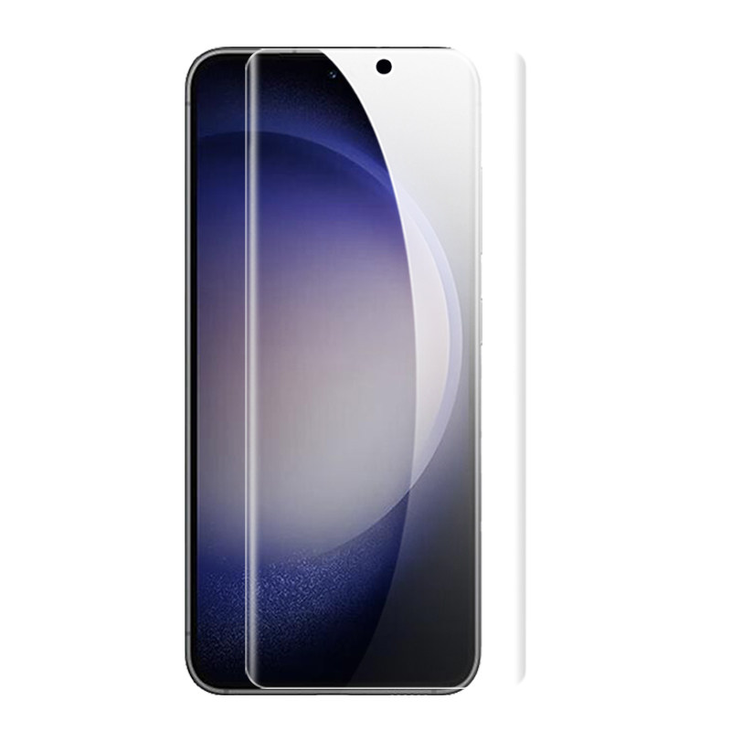 适用于三星S23ultra原厂膜s22官配原装曲面全屏高清软膜s21+热弯膜s20菲林膜普通透明手机保护贴膜s10防指纹