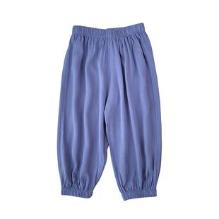 贝贝怡童装男童防蚊裤夏装新款宽松冰丝透气速干裤儿童运动裤长裤