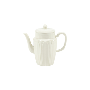 观岚定窑白手工茶壶家用陶瓷泡茶壶单壶大容量带过滤复古功夫茶具