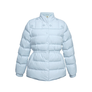 纻衣蓝色新中式独特加厚保暖棉袄女2026冬新款羽绒棉服文艺短外套