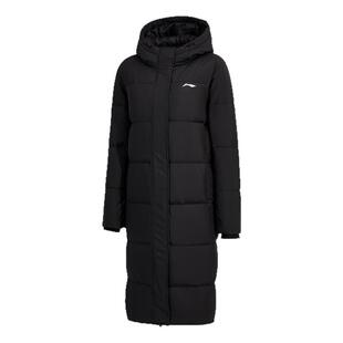 李宁长款羽绒服男女款冬季新款棉服加厚保暖鸭绒连帽防风运动外套