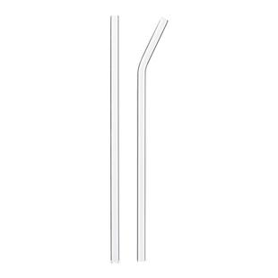 耐热玻璃吸管非一次性奶茶食品级环保耐高低温防口红喝水弯头弯曲