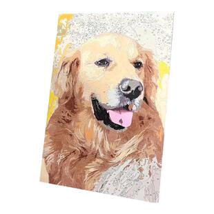 猫咪数字油画diy宠物照片定制手工填色油彩画手绘丙烯装饰画礼物