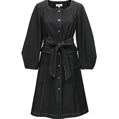 VeroModa明线灯笼袖连衣裙