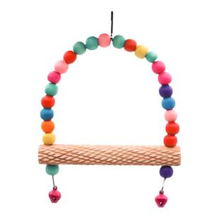 鹦鹉秋千站杆玩具解闷自嗨虎皮玄凤牡丹攀爬云梯吊环鸟笼装饰配件