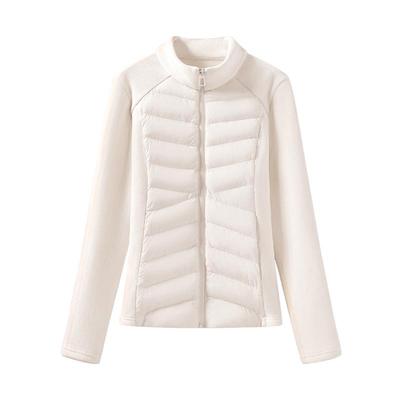 班尼路立领加绒外套女2025秋冬新款修身显瘦冲锋衣内胆开衫上衣Q