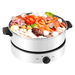 美的电火锅家用锅分体式大容量电煮锅多功能电热火锅煎烤锅电炒锅